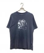 FLETCHERフレッチャー）の古着「スカルプリント半袖Tシャツ」｜グレー