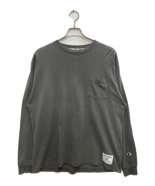 Ron Herman（ロンハーマン）Ron Herman (ロンハーマン) Champion (チャンピオン) 半袖Tシャツ グレー サイズ:Mの古着・服飾アイテム