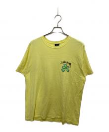 stussy（ステューシー）の古着「フラワープリントTシャツ」｜イエロー