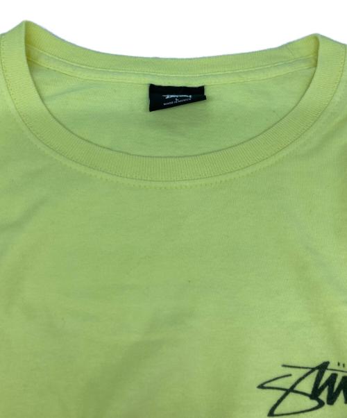 stussy（ステューシー）stussy (ステューシー) フラワープリントTシャツ イエロー サイズ:Lの古着・服飾アイテム