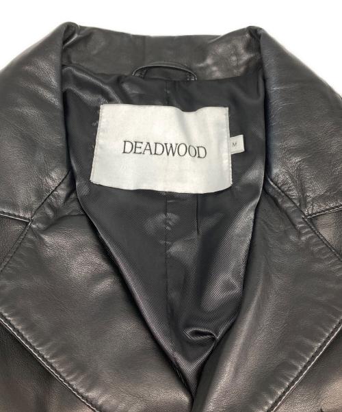 DEADWOOD（デッドウッド）DEADWOOD (デッドウッド) シープレザーコート ブラック サイズ:Mの古着・服飾アイテム