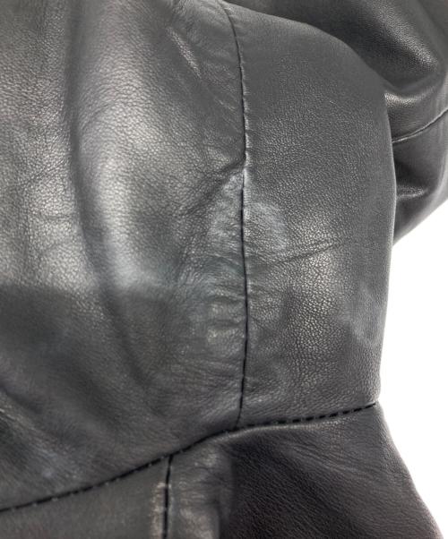 DEADWOOD（デッドウッド）DEADWOOD (デッドウッド) シープレザーコート ブラック サイズ:Mの古着・服飾アイテム