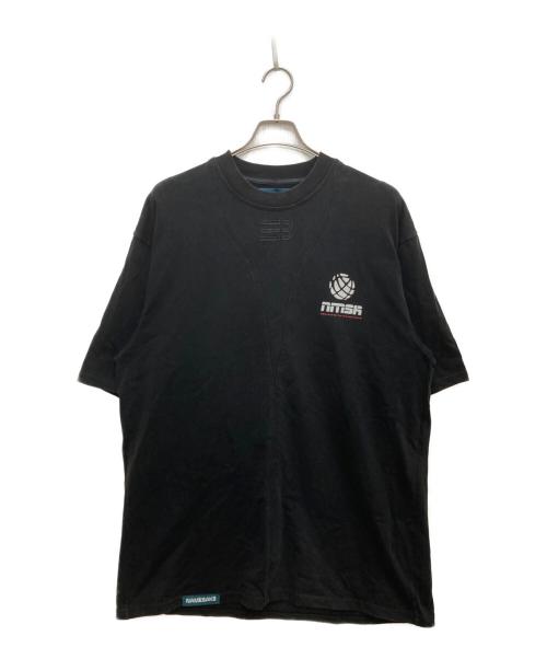 NAMESAKE（ネイムセイク）NAMESAKE (ネイムセイク) SAVA STAINED OVERSIZED ESTATE TEE ブラック サイズ:Lの古着・服飾アイテム