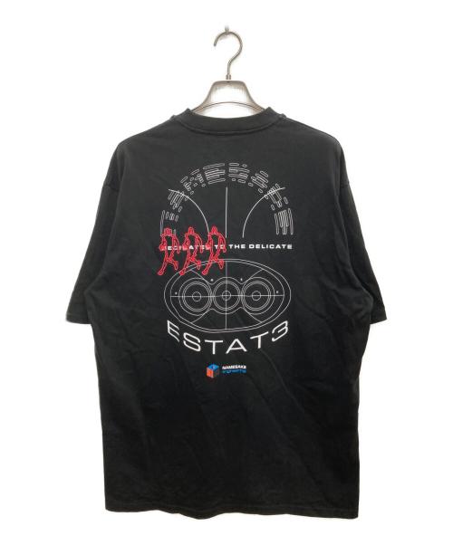NAMESAKE（ネイムセイク）NAMESAKE (ネイムセイク) SAVA STAINED OVERSIZED ESTATE TEE ブラック サイズ:Lの古着・服飾アイテム