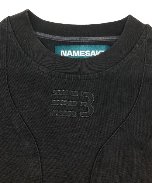 NAMESAKE（ネイムセイク）NAMESAKE (ネイムセイク) SAVA STAINED OVERSIZED ESTATE TEE ブラック サイズ:Lの古着・服飾アイテム