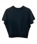 KAGUREカグレ）の古着「サカリバーフレンチスリーブ Tシャツ」｜ブラック