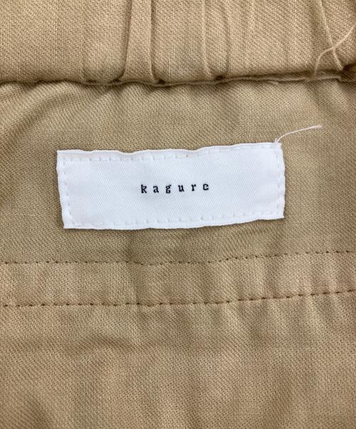 KAGURE（カグレ）kagure (カグレ) コットンクロップドパンツ ベージュ サイズ:FREEの古着・服飾アイテム