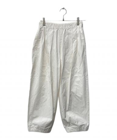 KAGURE かぐれ コットンクロップドパンツ タグ有 中古・古着通販】kagure (カグレ) コットンクロップドパンツ ホワイト