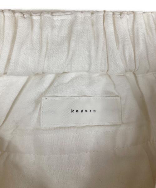 KAGURE（カグレ）kagure (カグレ) コットンクロップドパンツ ホワイト サイズ:FREEの古着・服飾アイテム