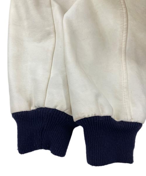 Chalk Line（チョークライン）Chalk Line (チョークライン) 80～90'sスタジャン ホワイト×ネイビー サイズ:Smallの古着・服飾アイテム