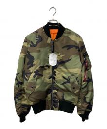 ALPHA（アルファ）の古着「MA-1 TIGHT CAMO ジャケット」｜グリーン