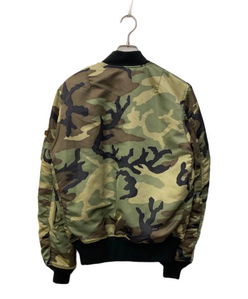 ALPHA（アルファ）ALPHA (アルファ) MA-1 TIGHT CAMO ジャケット グリーン サイズ:Mの古着・服飾アイテム