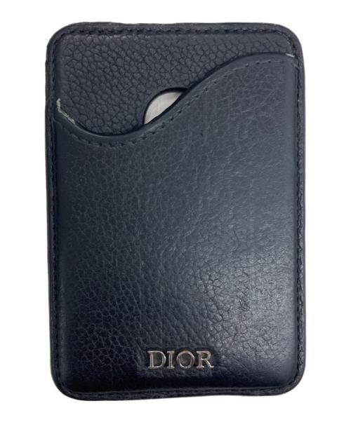 Dior（ディオール）Dior (ディオール) サドルマグネットカードケース ブラックの古着・服飾アイテム