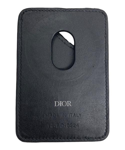 Dior（ディオール）Dior (ディオール) サドルマグネットカードケース ブラックの古着・服飾アイテム