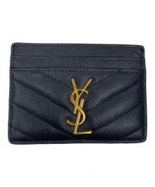 Saint Laurent Paris（サンローランパリ）の古着「モノグラム カードケース」｜ブラック