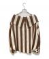 HeRIN.CYE (ヘリンドットサイ) Stripe gauze blouse ブラウン サイズ:free：7000円