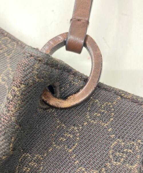 GUCCI（グッチ）GUCCI (グッチ) GGキャンバストートバッグ ブラウンの古着・服飾アイテム