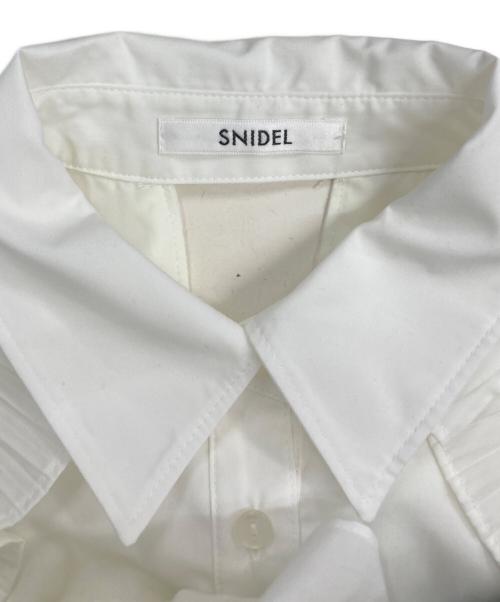 Snidel（スナイデル）Snidel (スナイデル) イレヘムシャツワンピース ホワイトの古着・服飾アイテム