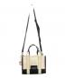 中古・古着 MARC JACOBS (マークジェイコブス) ザ カラーブロック トート バッグ スモール ホワイト：16000円