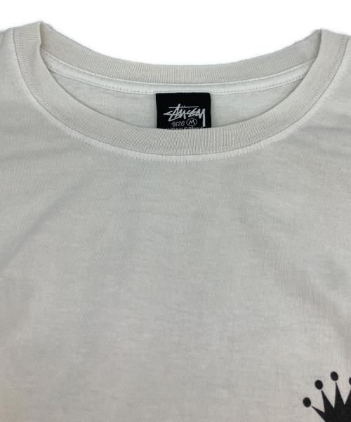stussy（ステューシー）stussy (ステューシー) クラウンプリントTシャツ ホワイト サイズ:Mの古着・服飾アイテム