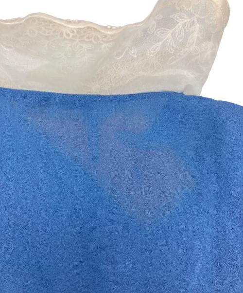 MIU MIU（ミュウミュウ）MIU MIU (ミュウミュウ) レースカラーミニワンピ ブルー サイズ:SIZE 36の古着・服飾アイテム