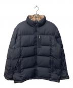 BURBERRYバーバリー）の古着「ノバチェックダウンジャケット」｜ネイビー