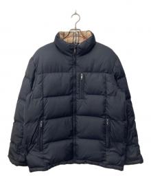 BURBERRY（バーバリー）の古着「ノバチェックダウンジャケット」｜ネイビー