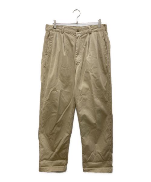 orSlow（オアスロウ）orSlow (オアスロウ) タックチノパン ベージュ サイズ:XLの古着・服飾アイテム