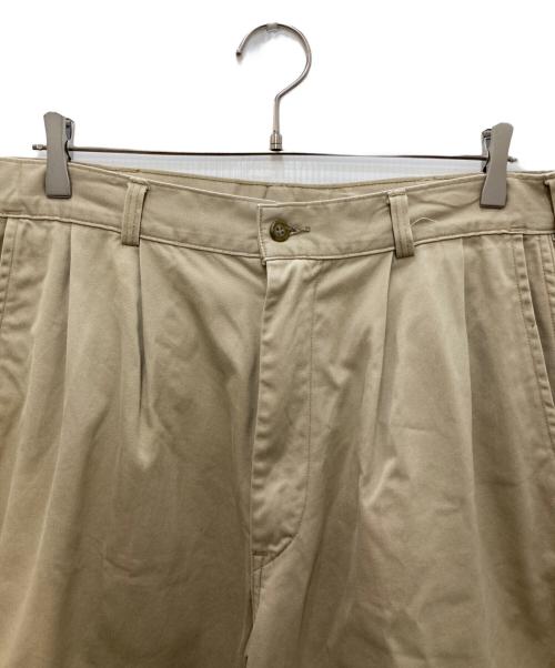 orSlow（オアスロウ）orSlow (オアスロウ) タックチノパン ベージュ サイズ:XLの古着・服飾アイテム