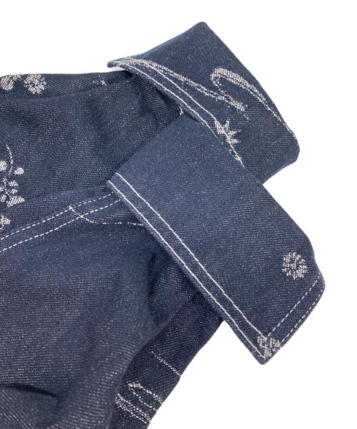 Mame Kurogouchi（マメクロゴウチ）Mame Kurogouchi (マメクロゴウチ) Nature Pattern Jacquard Short Denim Jacket インディゴ サイズ:SIZE 1の古着・服飾アイテム