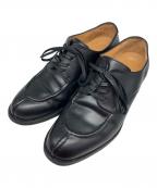 shiunシウン）の古着「COW LEATHER U-TIP DERBY ダービーシューズ」｜ブラック