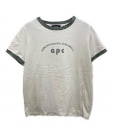 A.P.C.（アーペーセー）の古着「リンガーTシャツ」｜ホワイト