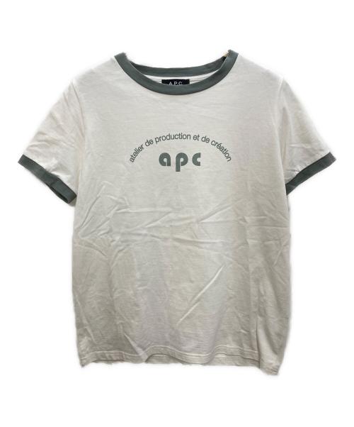 A.P.C.（アーペーセー）A.P.C. (アーペーセー) リンガーTシャツ ホワイト サイズ:Sの古着・服飾アイテム