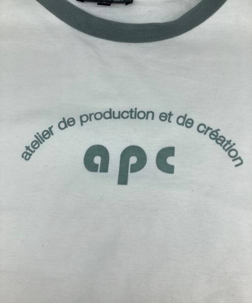 A.P.C.（アーペーセー）A.P.C. (アーペーセー) リンガーTシャツ ホワイト サイズ:Sの古着・服飾アイテム