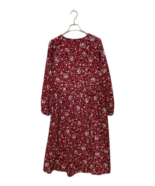 Spick and Span（スピック＆スパン）Spick and Span (スピック＆スパン) コバナプリントギャザーワンピース レッド サイズ:FREEの古着・服飾アイテム