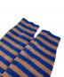 中古・古着 marimekko (マリメッコ) Tasaraita / Silfa knitted pullover ブルー×ブラウン サイズ:Ｍ：10000円