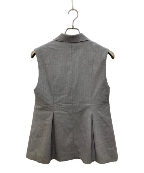 RAY BEAMS（レイ ビームス）RAY BEAMS (レイ ビームス) ヘリンボーン タック ジレ グレーの古着・服飾アイテム