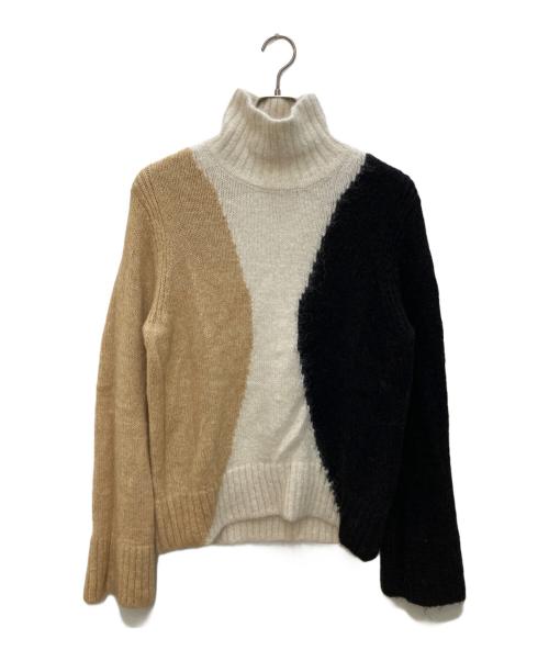 marimekko（マリメッコ）marimekko (マリメッコ) Harka / Milna knitted pullover ブラック×ベージュ サイズ:Ｍの古着・服飾アイテム