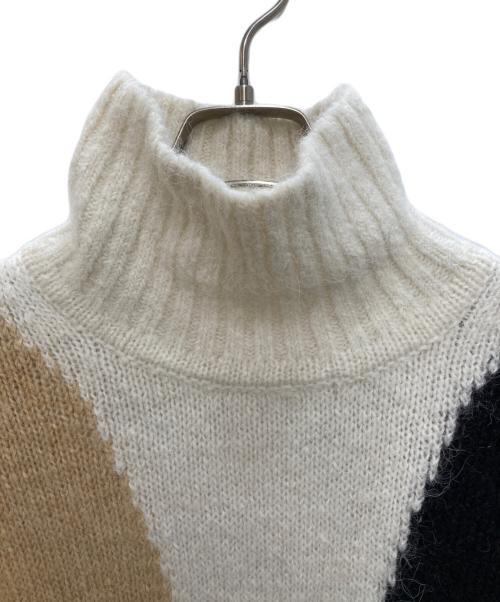 marimekko（マリメッコ）marimekko (マリメッコ) Harka / Milna knitted pullover ブラック×ベージュ サイズ:Ｍの古着・服飾アイテム