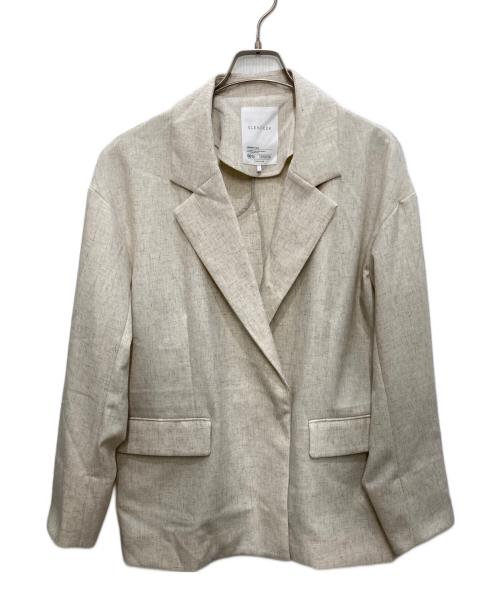 ELENDEEK（エレンディーク）ELENDEEK (エレンディーク) SLUB YARN TAILORED JK ベージュ サイズ:Ｆの古着・服飾アイテム
