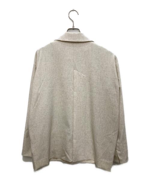 ELENDEEK（エレンディーク）ELENDEEK (エレンディーク) SLUB YARN TAILORED JK ベージュ サイズ:Ｆの古着・服飾アイテム