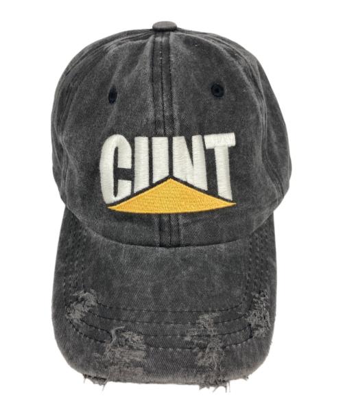 CAPTURE GALLERY（キャプチャー ギャラリー）CAPTURE GALLERY (キャプチャー ギャラリー) CUNT キャップ ブラックの古着・服飾アイテム