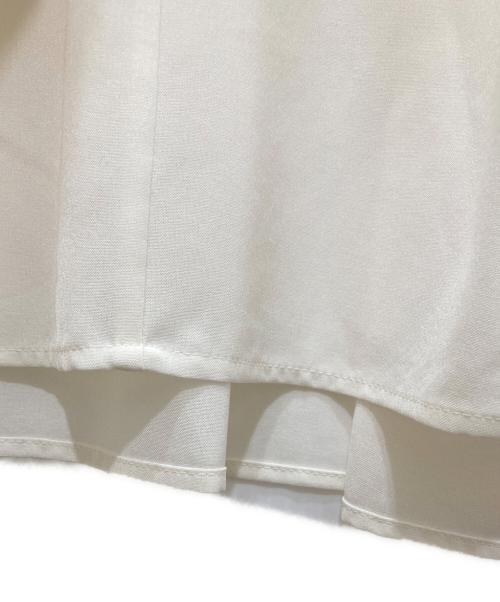 BALLSEY（ボールジィ）BALLSEY (ボールジィ) シアートロ フリルネックブラウス ホワイト サイズ:36の古着・服飾アイテム