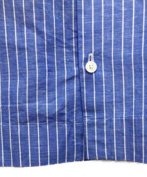 MACPHEE（マカフィー）MACPHEE (マカフィー) コットンリネンハードツイスト パフスリーブブラウス ブルー サイズ:36の古着・服飾アイテム