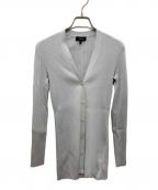theoryセオリー）の古着「WOOSTER CREPE KNIT Style: BUTTON RIB CARDI」｜ピンク