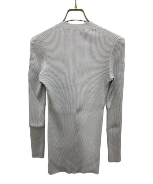 theory（セオリー）theory (セオリー) WOOSTER CREPE KNIT Style: BUTTON RIB CARDI ピンク サイズ:Ｓの古着・服飾アイテム