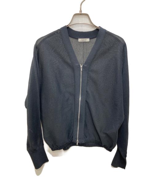 MACPHEE（マカフィー）MACPHEE (マカフィー) ドライレーヨン Vネックカーディガン ブラック サイズ:Ｓの古着・服飾アイテム