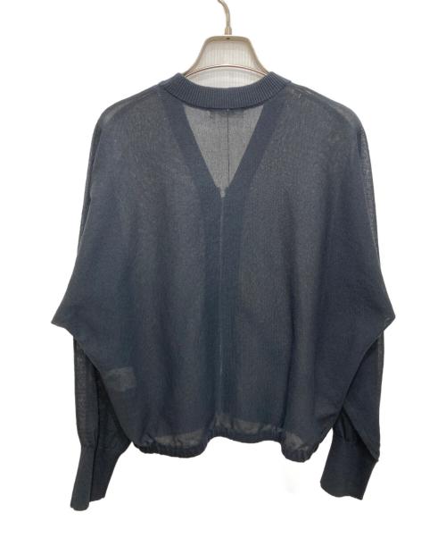 MACPHEE（マカフィー）MACPHEE (マカフィー) ドライレーヨン Vネックカーディガン ブラック サイズ:Ｓの古着・服飾アイテム