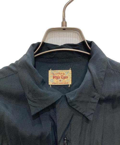 STYLE EYES（スタイルアイズ）STYLE EYES (スタイルアイズ) ボーリングシャツ ブラック サイズ:Ｍの古着・服飾アイテム