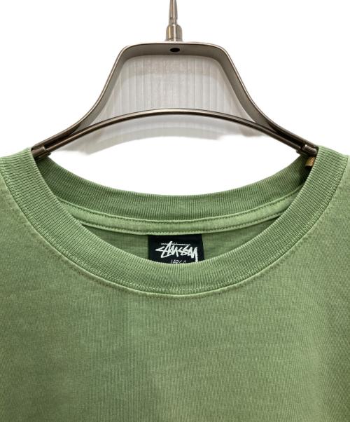 stussy（ステューシー）stussy (ステューシー) Pigment Dyed Tシャツ グリーン サイズ:largeの古着・服飾アイテム